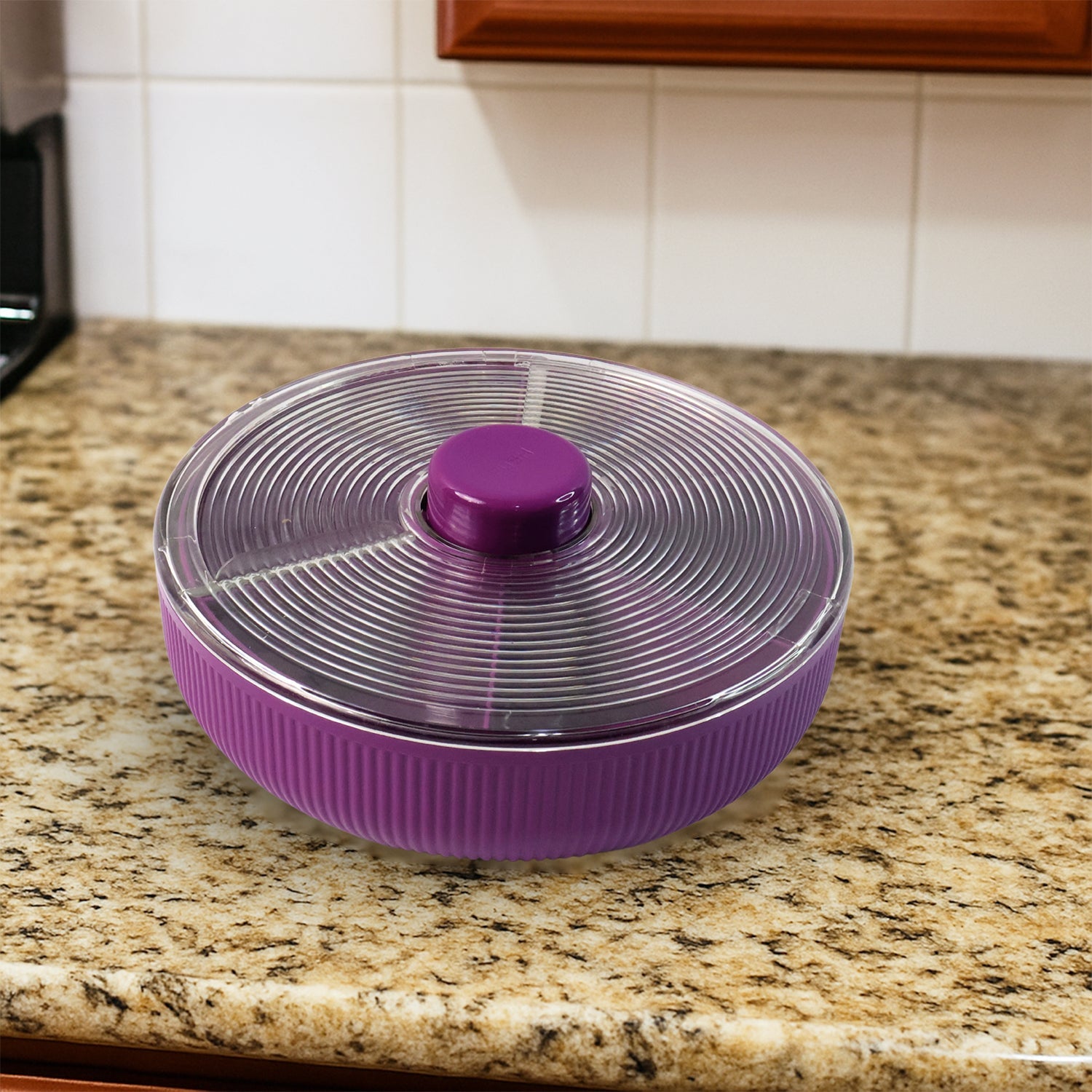 Supermom Multipurpose Round Rotating Dry Fruit & Snack Storage Container (1 Pc) Supermom Multipurpose Round Rotating Dry Fruit & Snack Storage Container (1 Pc)